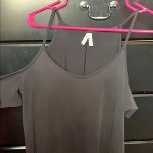 dark gray off the shoulder with cami straps